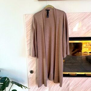 Eileen fisher cashmere, wool, silk kimono cardigan
